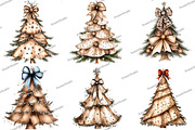 Christmas Trees Bow Clipart, an Illustration by DreamArtGraphic (Thumbnail 3 of 5)