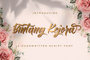 Bintang Kejora - Handwritten Font, a Script Font by StringLabs (Thumbnail 1 of 10)