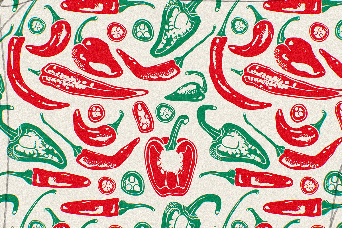 Hot peppers, a Food Illustration by Twisted Tail (Photo 3 of 6)