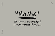 MANIC Erratic Handwritten Font, a Handwritten Font by TYPEHEIST (Thumbnail 1 of 12)