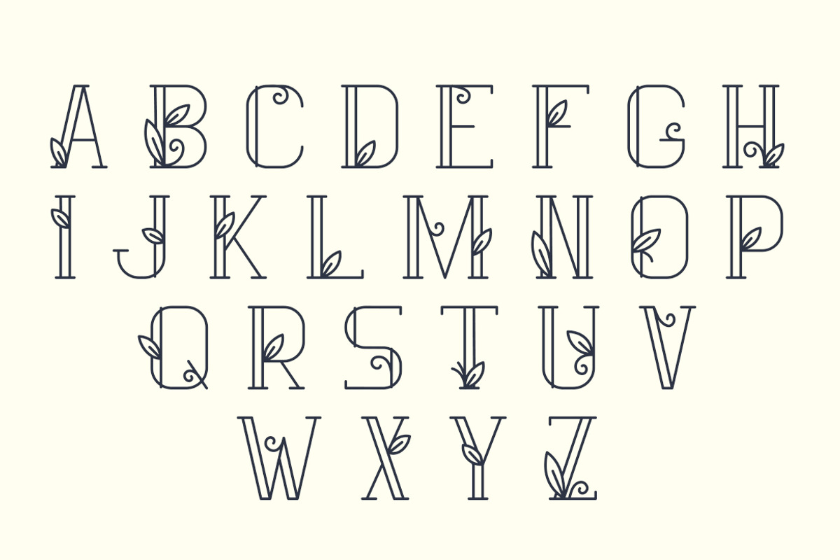 Amurez - delicate natural font preview 2