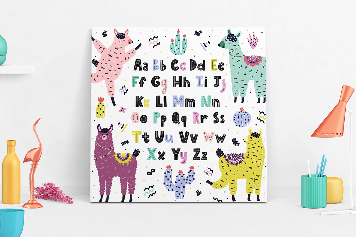 Oh Llama Graphic Pack, an Animal Illustration by Gulnara Sabirova (Photo 21 of 22)