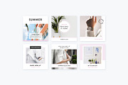 Instagram Posts Pastel Pink | CANVA, a Social Media Template by Poego ...