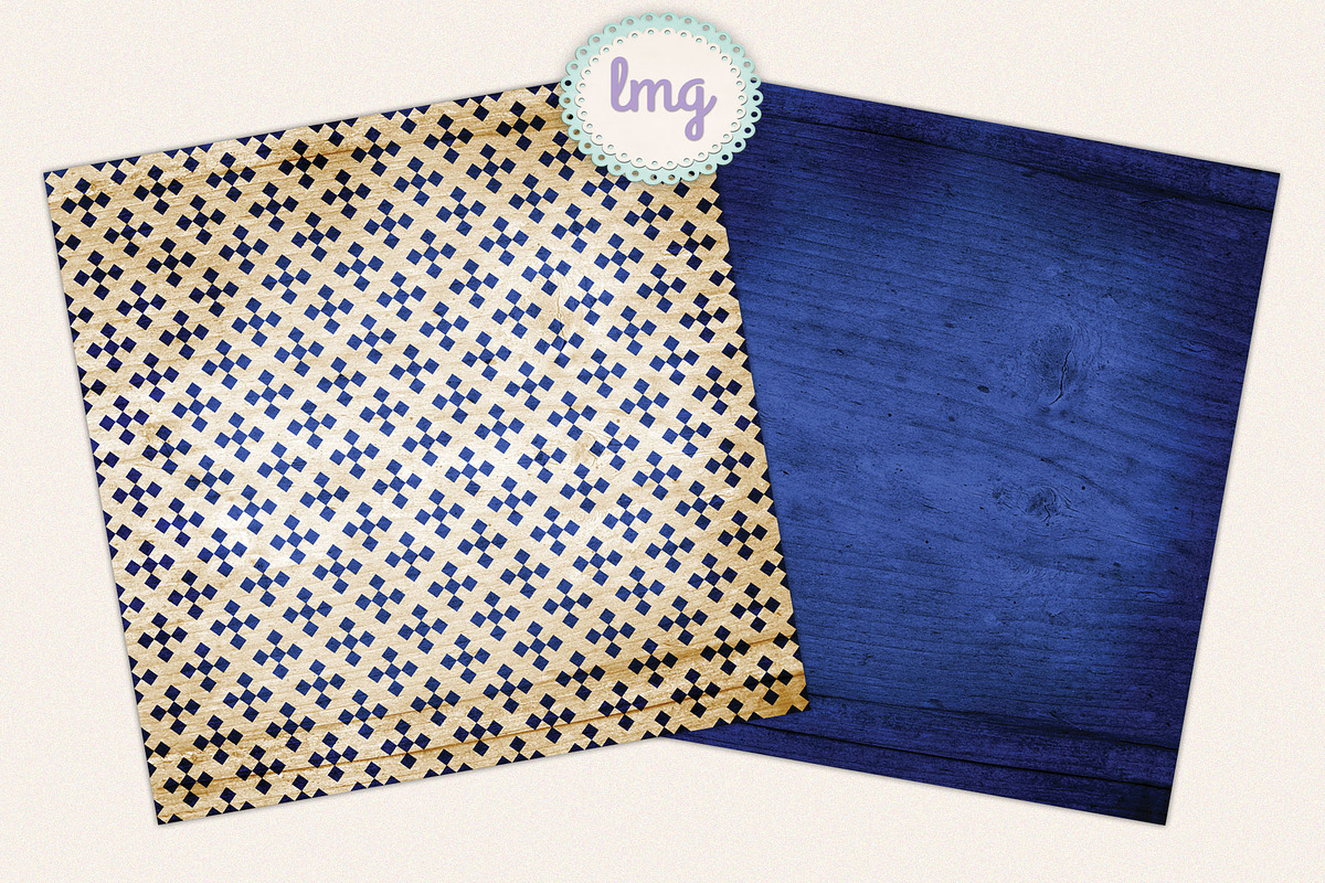 Americana Fourth Scrapbook Papers, a Pattern Graphic by Lavender Mint Graphics (Photo 3 of 6)