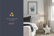 Scandi houses vector collection, a Decorative Illustration by vanloveart (Thumbnail 3 of 9)