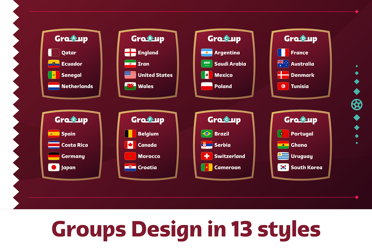 World Cup Qatar 2022 - Mega Set, a Decorative Illustration by Lunarts Studio (Photo 2 of 6)