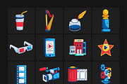 Theater and Cinema Icon Set, a Duotone Icon by Prosymbols (Thumbnail 6 of 8)