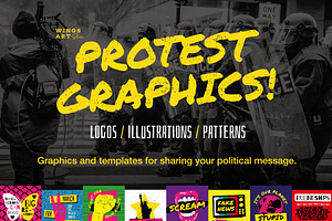 Protest March Graphics and Templates, a Person Illustration by Wingsart Studio