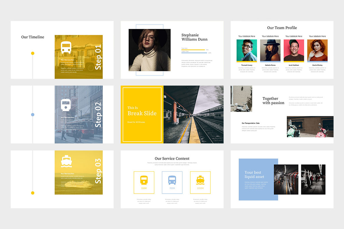 Jukio : Transportation Google Slides, a Presentation Template by Punkl Camp (Photo 3 of 9)