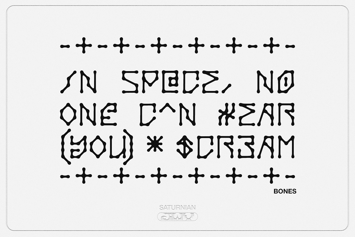 JWV - SATURNIAN - Bio-digital font, a Sans Serif Font by Jordan Warren Visuals (Photo 5 of 7)