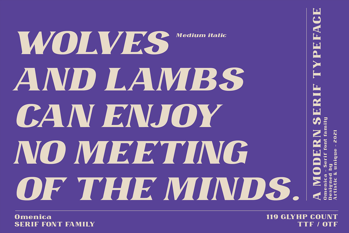 Omenica - Serif font Family, a Serif Font by Artistic & Unique (Photo 10 of 12)