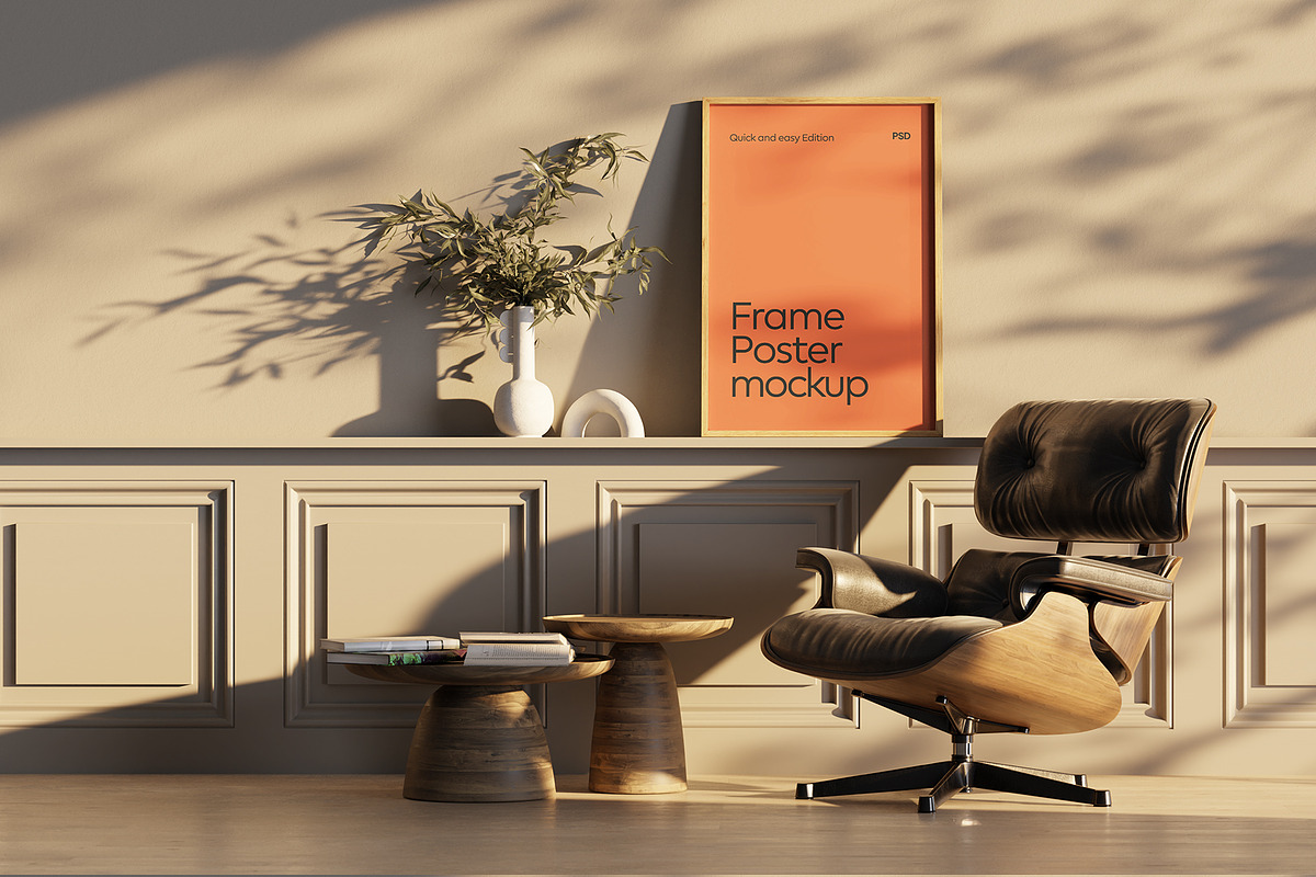 Frame Poster Mockup, a Product Mockup by Croma Studio (Photo 5 of 5)