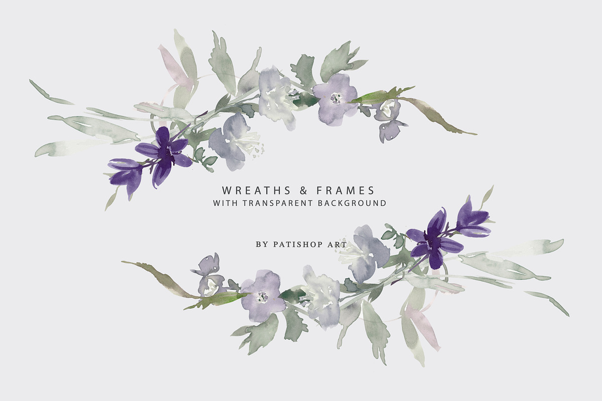 Watercolor Wildflower Clipart Set, an Illustration by Patishop Art (Photo 13 of 23)