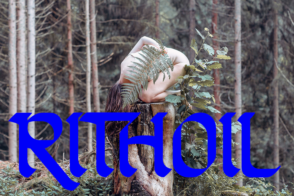 Byofine Gothic Display Typeface, a Blackletter Font by Designsation (Photo 10 of 10)