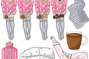 Weekend Clipart, an Illustration by GlamArtZhanna (Thumbnail 4 of 5)
