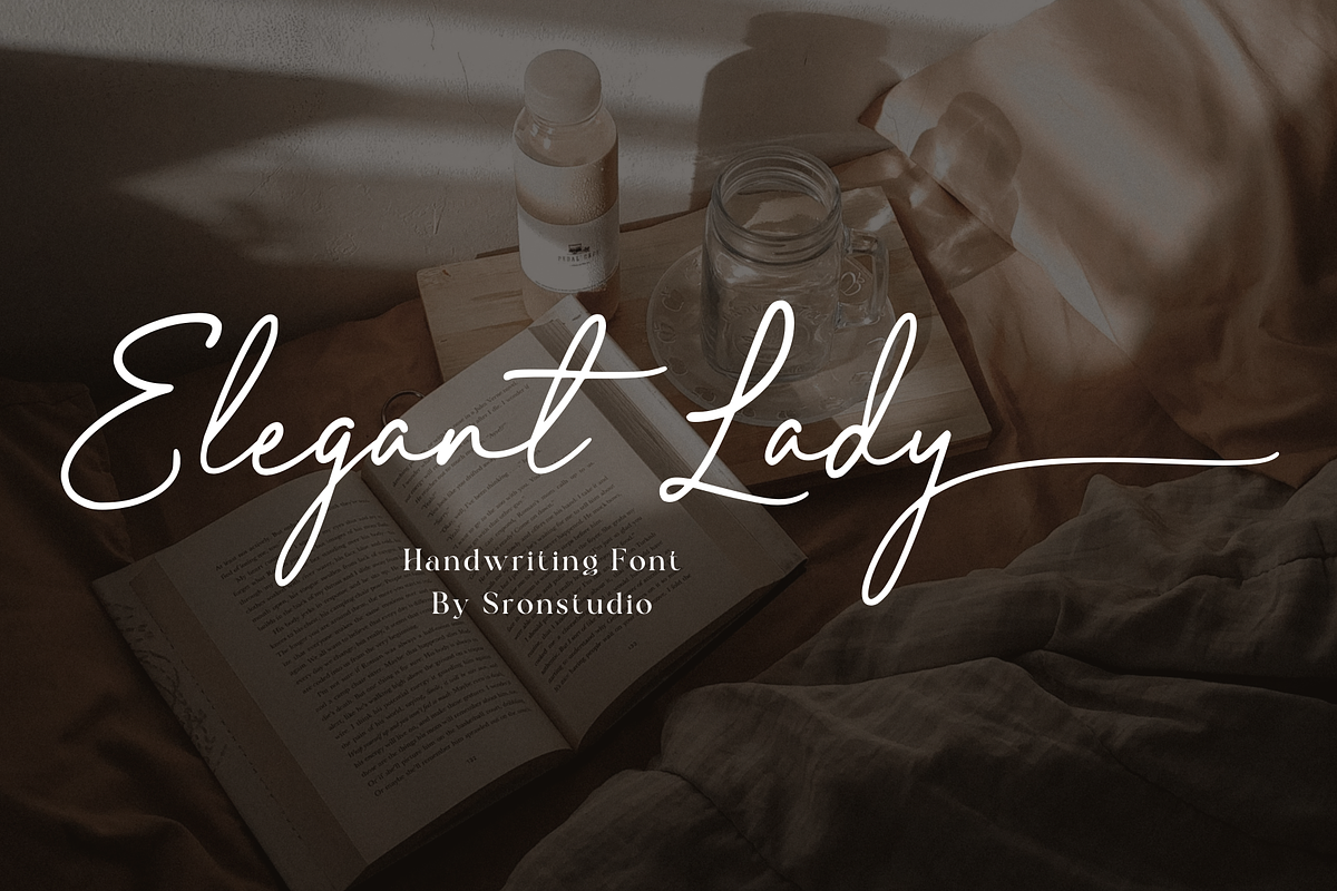 Elegant Lady, a Script Font by Sronstudio (Photo 13 of 13)