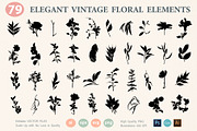 Vintage Floral Elements Atelier, an Object Graphic by Katrinelly (Thumbnail 7 of 14)