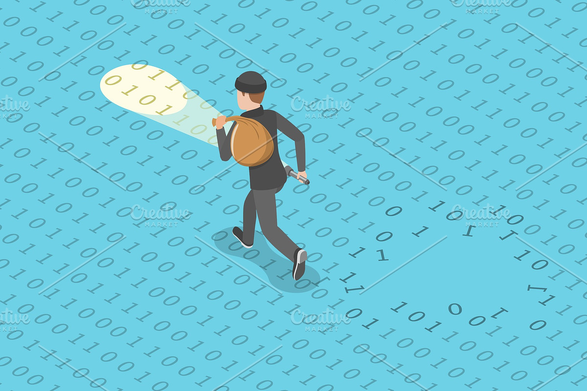 Data Breach, a Technology Illustration by AndriiStore