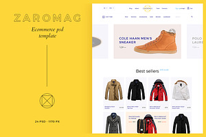 Zaromag — eCommerce PSD template