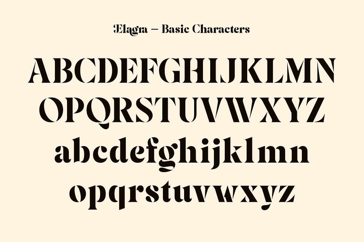 Elagra - Elegant Stencil Serif Font, a Serif Font by Sign Studio (Photo 11 of 15)