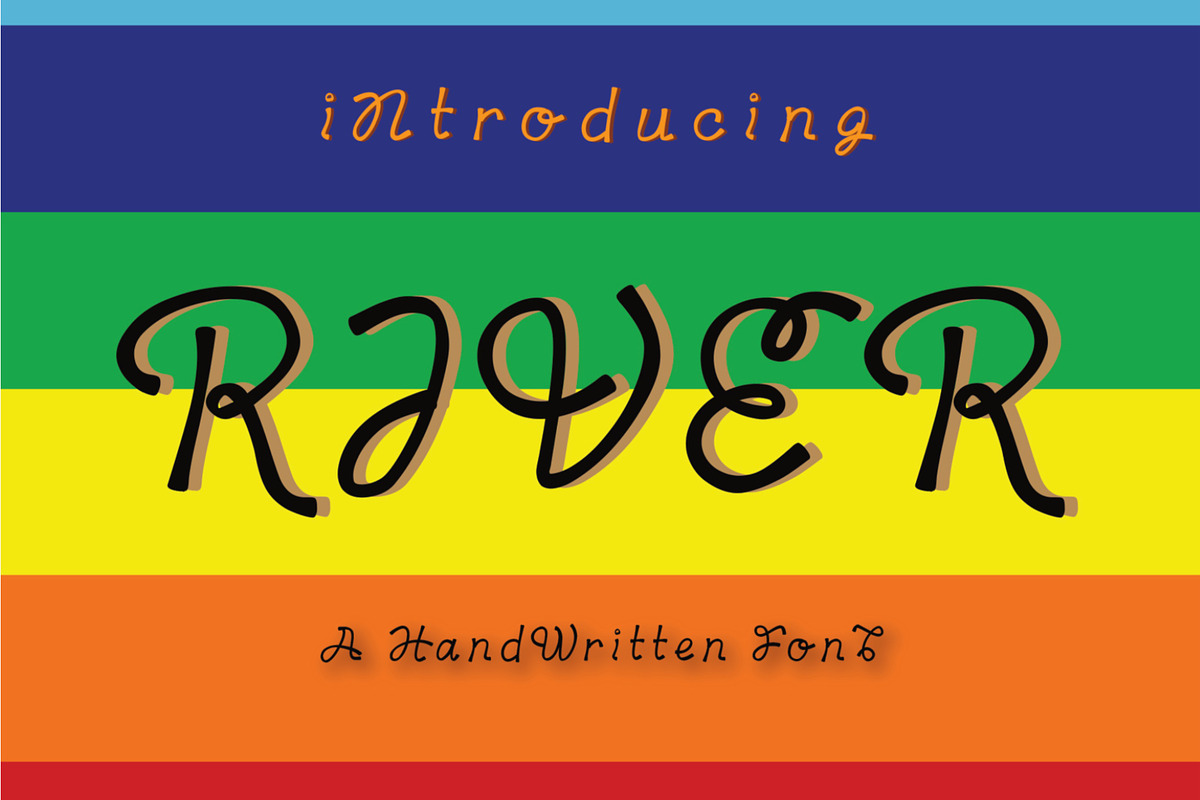 River Font, a Handwritten Font by Sense Library (Photo 1 of 9)