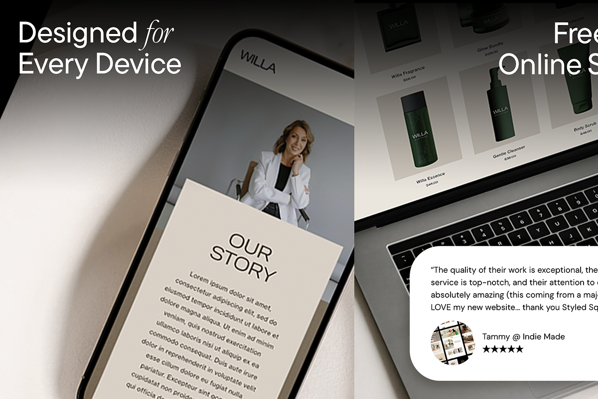 Willa: Squarespace 7.1 Template, a Squarespace Template by The Styled Square (Photo 3 of 8)