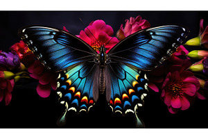 up dark rainbow ai generated, a Background Photo by pikepicture