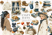 Cozy Days Collection, a Seasonal Illustration by PeDe Designs (Thumbnail 2 of 31)