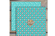 Penguin Girl Digital Paper & Clipart, a Pattern Graphic by JennyL Designs (Thumbnail 4 of 4)