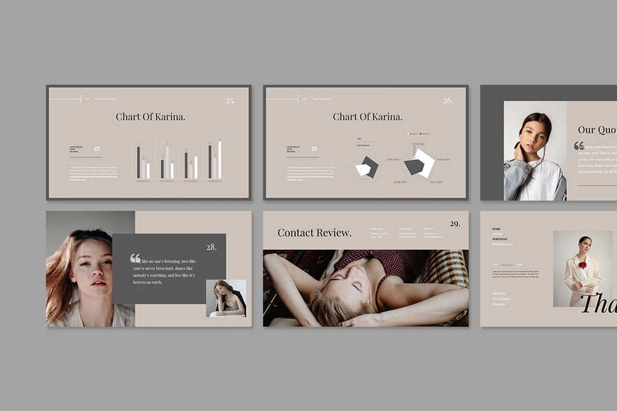 Karina Busines Presentation Template, a Presentation Template by Analogous Temp (Photo 5 of 5)