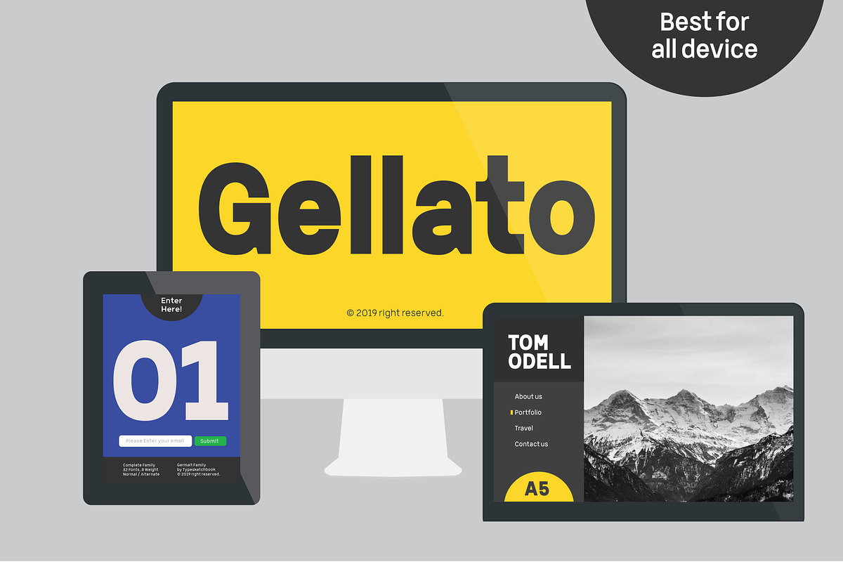 Germalt, a Sans Serif Font by Typesketchbook Foundry (Photo 5 of 7)
