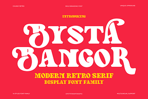 Bysta Bangor - Modern Retro Serif