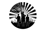 Worker Silhouette Vector Set, an Illustration by musafir_fashion (Thumbnail 5 of 21)