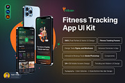 Fitness / Workout Tracker App UI Kit, an UI Kit Template by DesignBox (Thumbnail 1 of 8)
