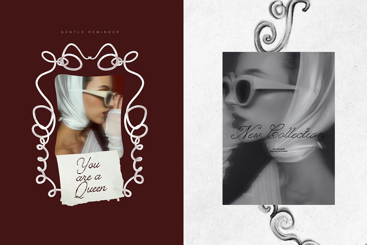 Delicate Flourish Frame Collection, an Object Graphic by PaperJamLab (Photo 2 of 10)
