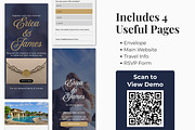 Navy Wedding Website Invitation, a Landing Page Template by Everyday Perfection (Thumbnail 3 of 10)