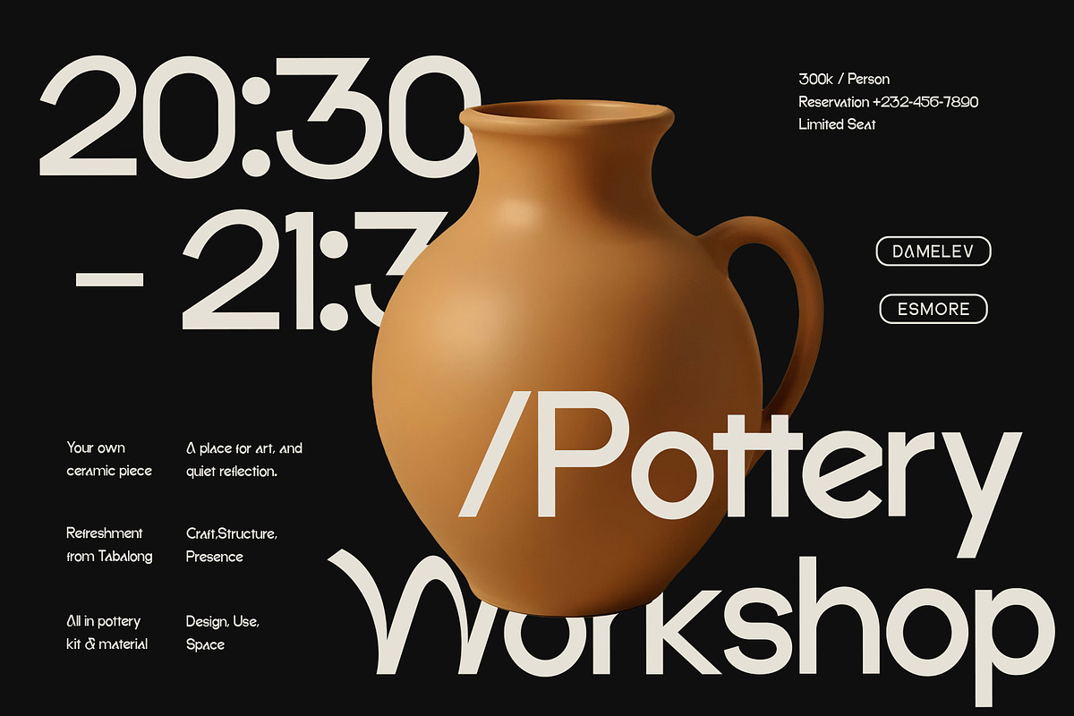 DV Emore, a Sans Serif Font by Damelev (Photo 13 of 13)
