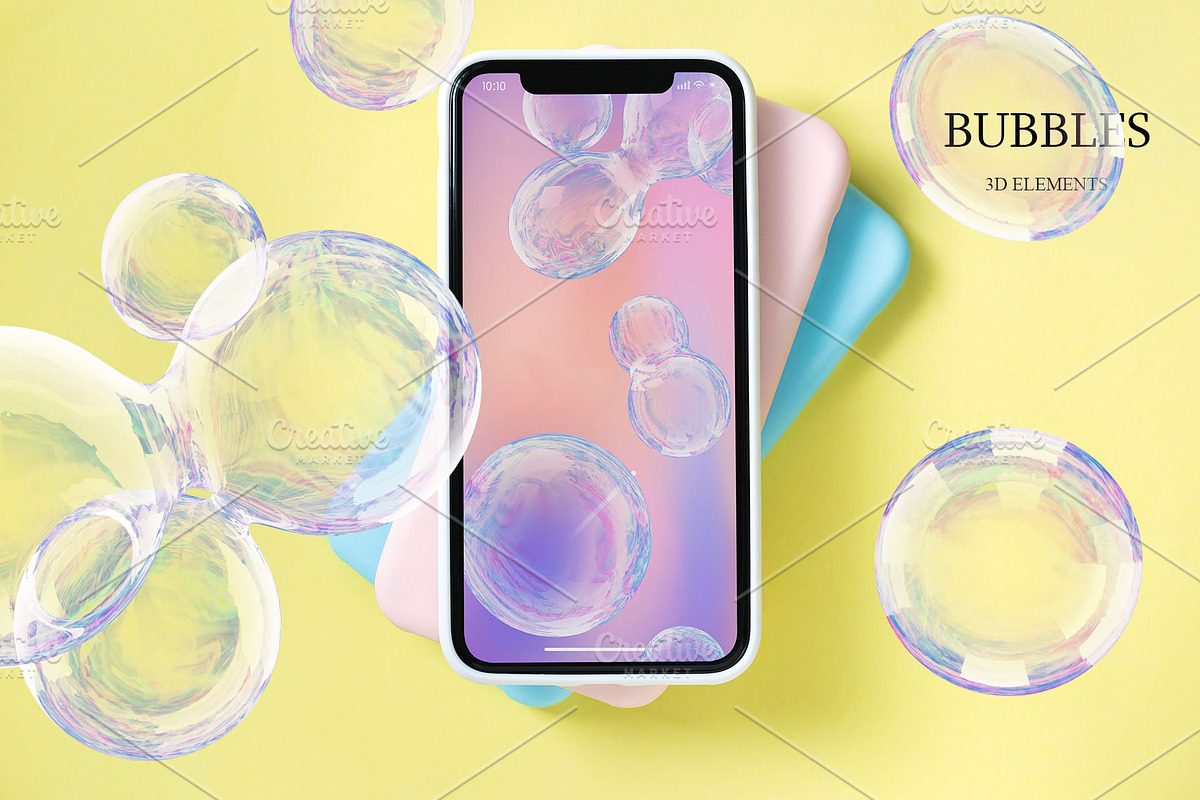 Abstract 3D Bubbles Collection, a Graphic by MayaNavits (Photo 8 of 13)