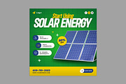 Solar Energy Social Media Post, a Social Media Template by Saman Osama (Thumbnail 1 of 2)