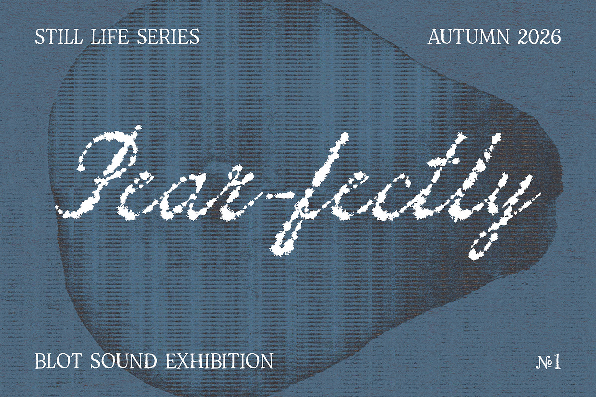 Blot Sound - Messy Ink Script Font, a Script Font by AnMark (Photo 2 of 11)