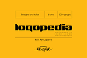 Logopedia Now, a Font by BULENT YUKSEL (Thumbnail 1 of 11)