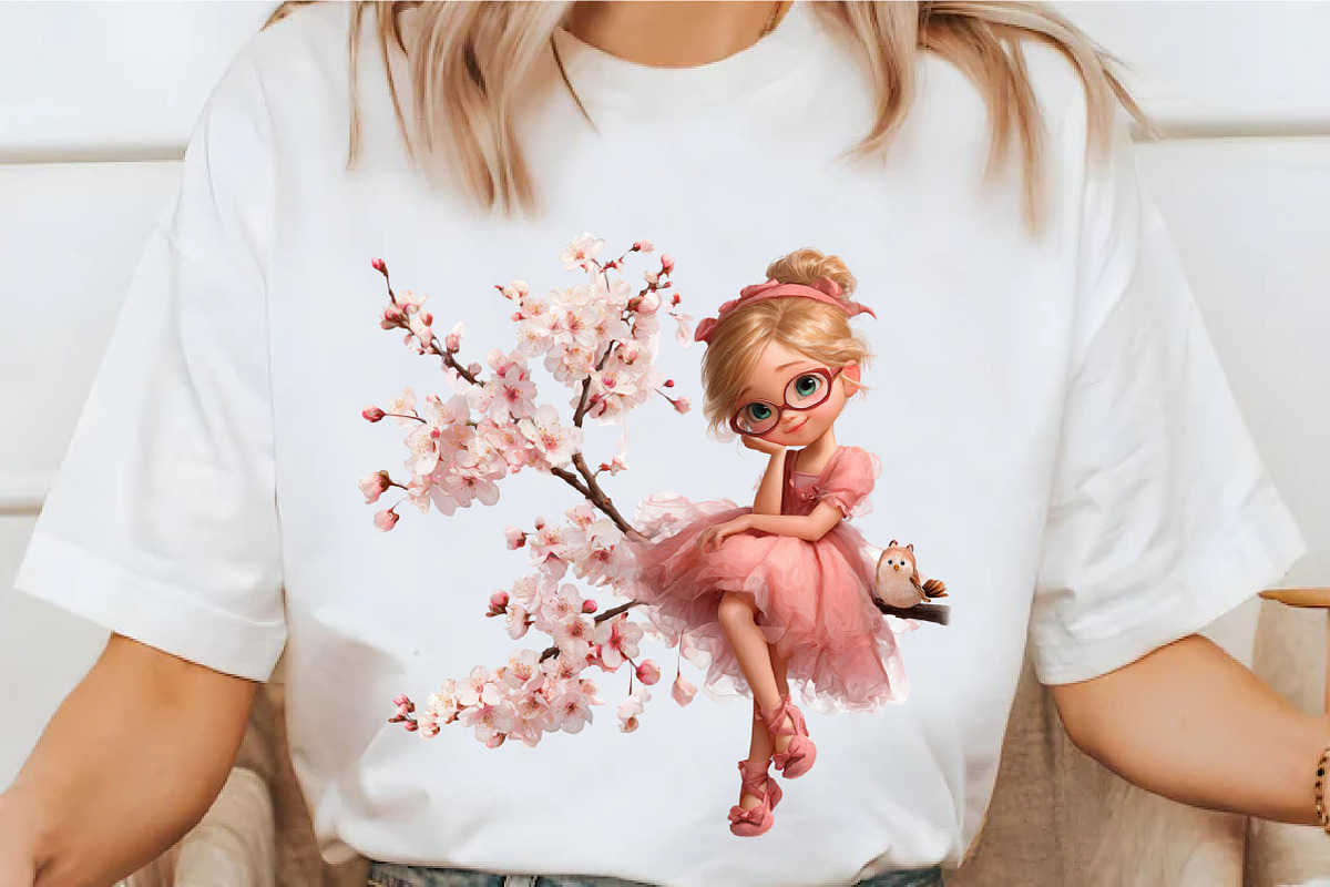 Whimsical Quirky Girl Clipart, an Illustration by designcity5 (Photo 3 of 5)