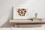 Love Heart Photo Collage Template, a Social Media Template by DesignerCandies (Thumbnail 4 of 5)