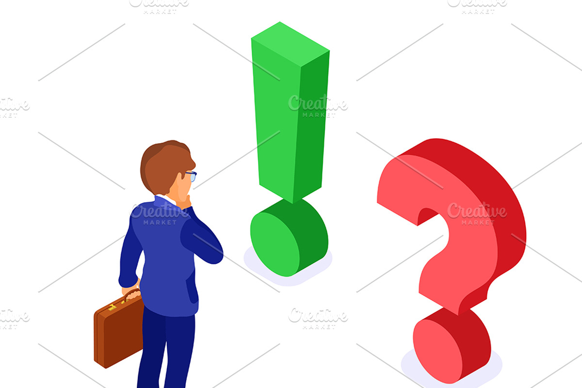 Businessman Faced with Choice, a Finance Illustration by TAlex (Photo 4 of 6)
