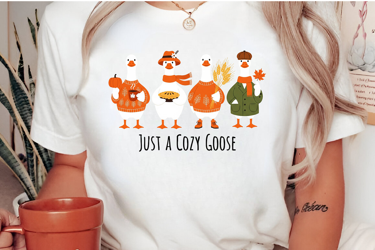 Just A Cozy Goose PNG, an Illustration by Craft Nest (Photo 3 of 5)