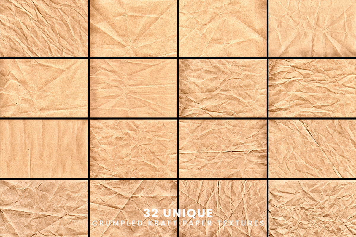 Natural Crumpled Kraft Paper Texture, a Texture Graphic by Ary_ngeblur (Photo 3 of 7)