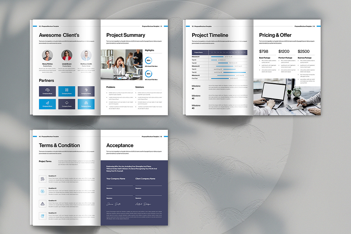 Business Proposal Brochure Template, a Brochure Template by Spark_Creative (Photo 11 of 12)