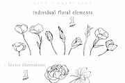 Meadow Wildflower Line Art Bundle, a Decorative Illustration by Sunshine Art (Thumbnail 16 of 18)