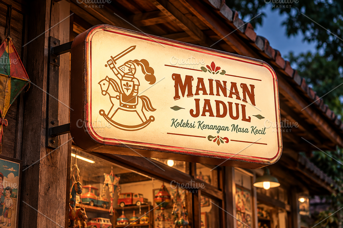 Vintage Toy Shop Logo, a Branding & Logo Template by Atlantis X Nurman Arbai (Photo 1 of 3)