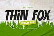THIN FOX - Display Font, a Font by Gassstype (Thumbnail 1 of 8)